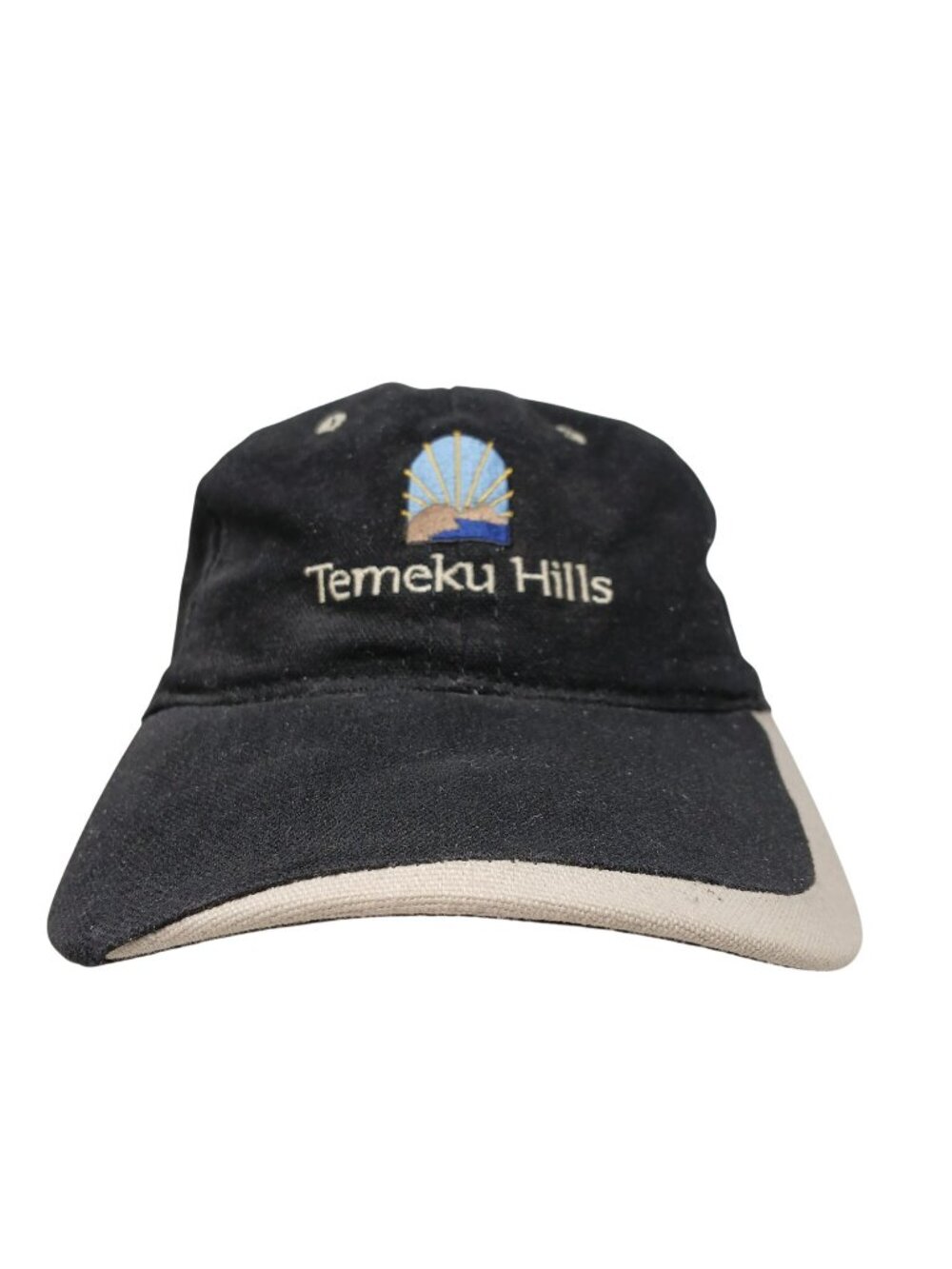 Temeku Hills Black Adj Baseball Cap Legendary Headwear Embroidered Logo Golf #D7